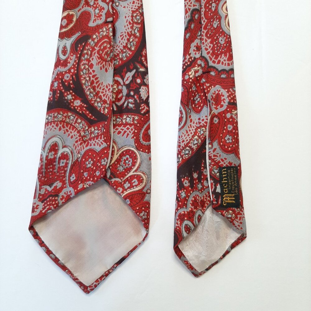 Vintage Silk Paisley Tie - Picture 6 of 8
